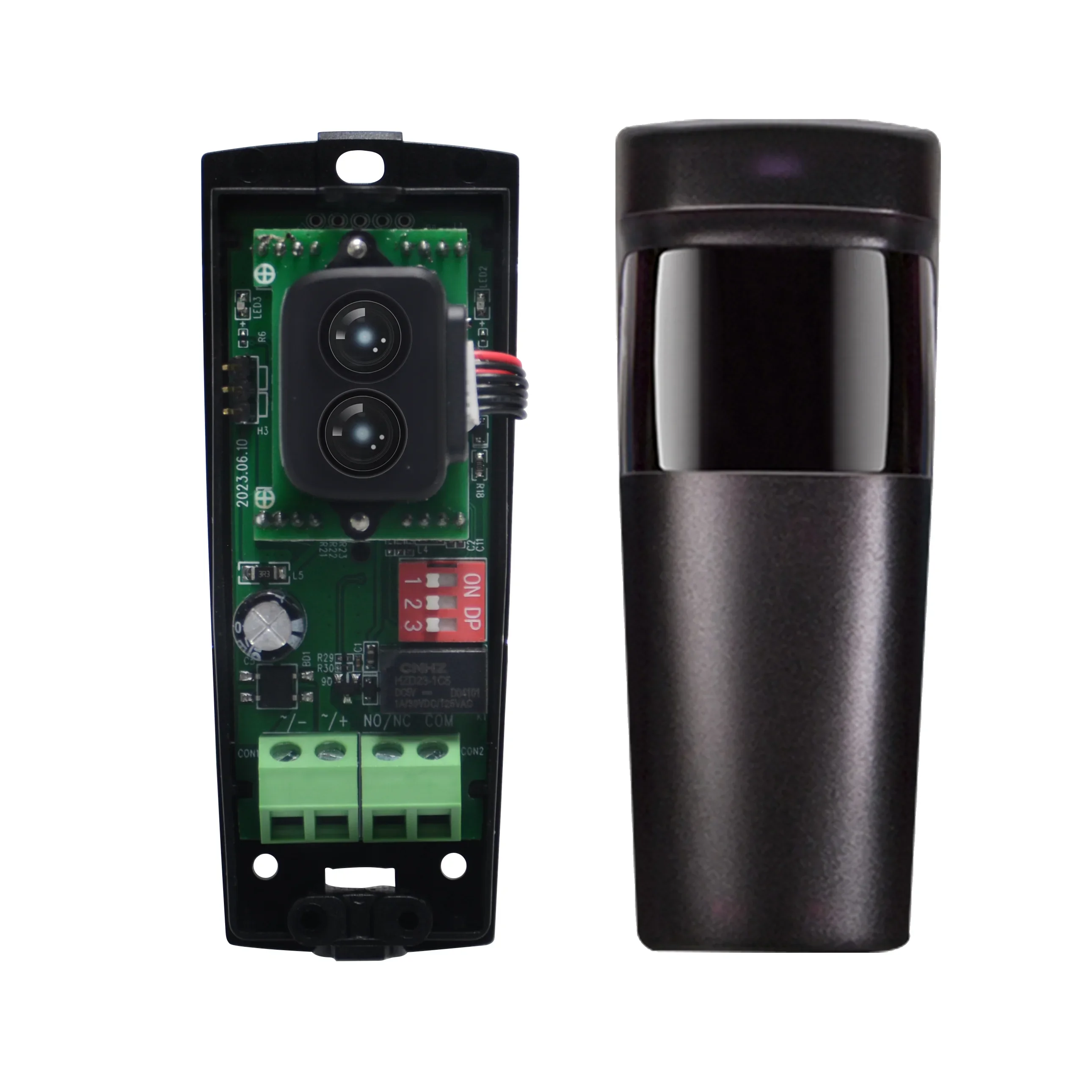 مستشعر الباب المنزلق AC9-24V DC12-24V - كاشف شعاع التسلل بالليزر العاكس بالأشعة تحت الحمراء النشط