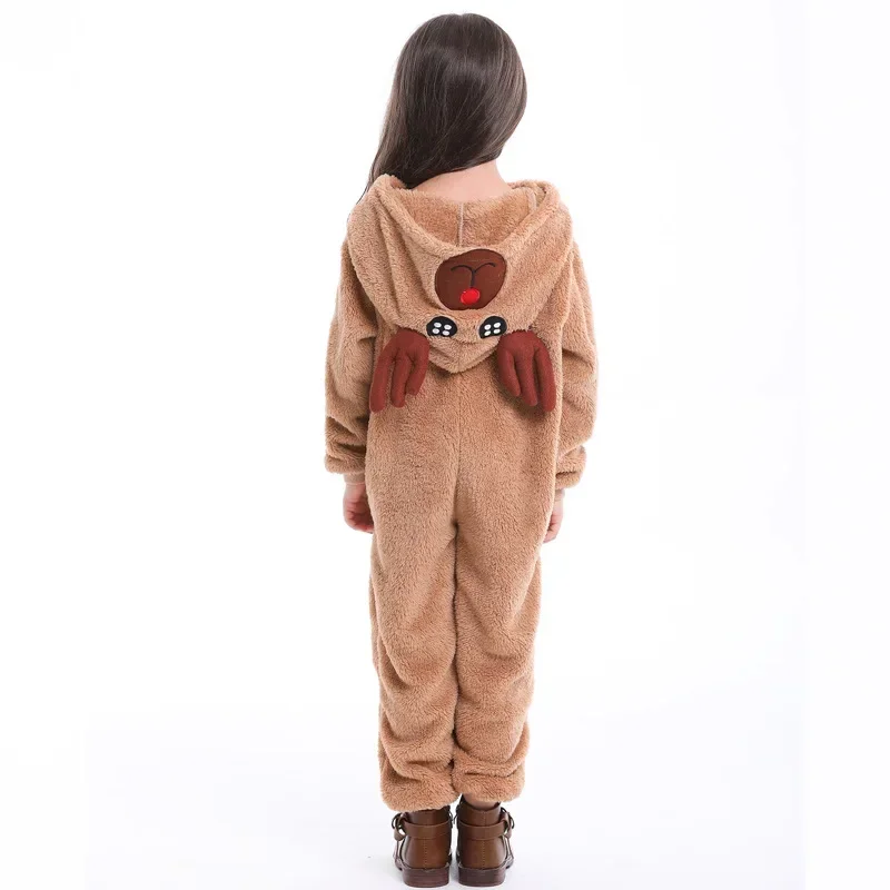 Deer Daddy Mommy Christmas Costume Cosplay Cute Elk Jumpsuits Kid Xmas Party Dress Up Clothing Family Matching Pajamas