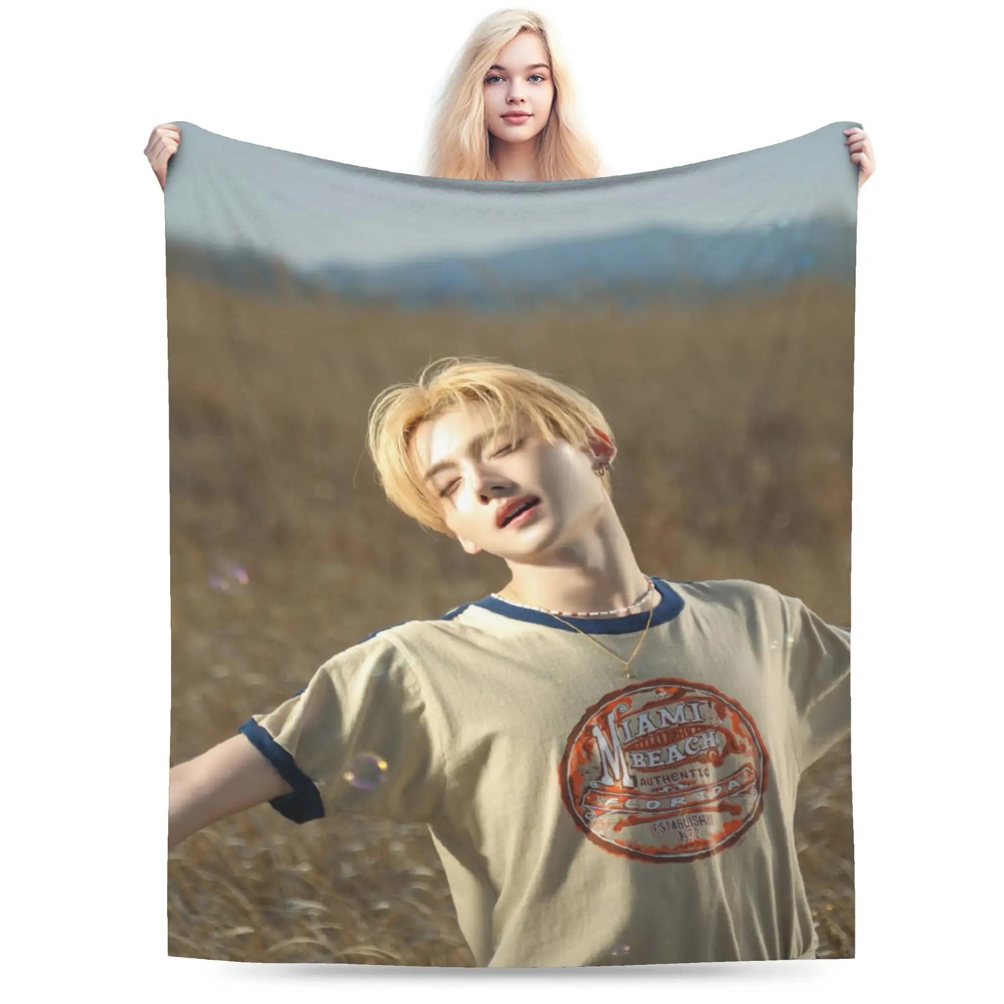 Ald1 Members Soft Cozy Blankets For Home Decor  Pattern Throw Blanket Winter Camping Flannel Bedspread