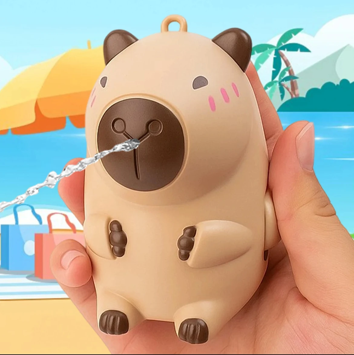 

Capybara Water Gun Children's Toy Handheld Continuous Water Spraying Sprinkler Outdoors Boys Girls Pool Garden Fights Game Gift