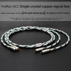 X447 XLO Reference 3 R3-1 DIY RCA kabel połączeniowy kable Hi-Fi z pozłacaną wtyczką, przewód RCA do sygnału audio/wideo