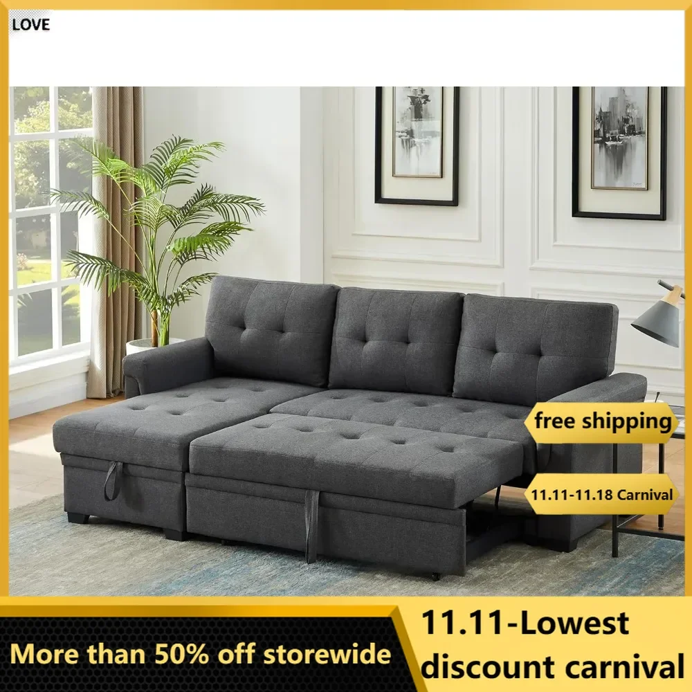 Sofa Bed - Versatile Sleeper Couch & Sofa Bed with Storage - Comfortable Couch with Storage, Small Sleeper Sofa Couch