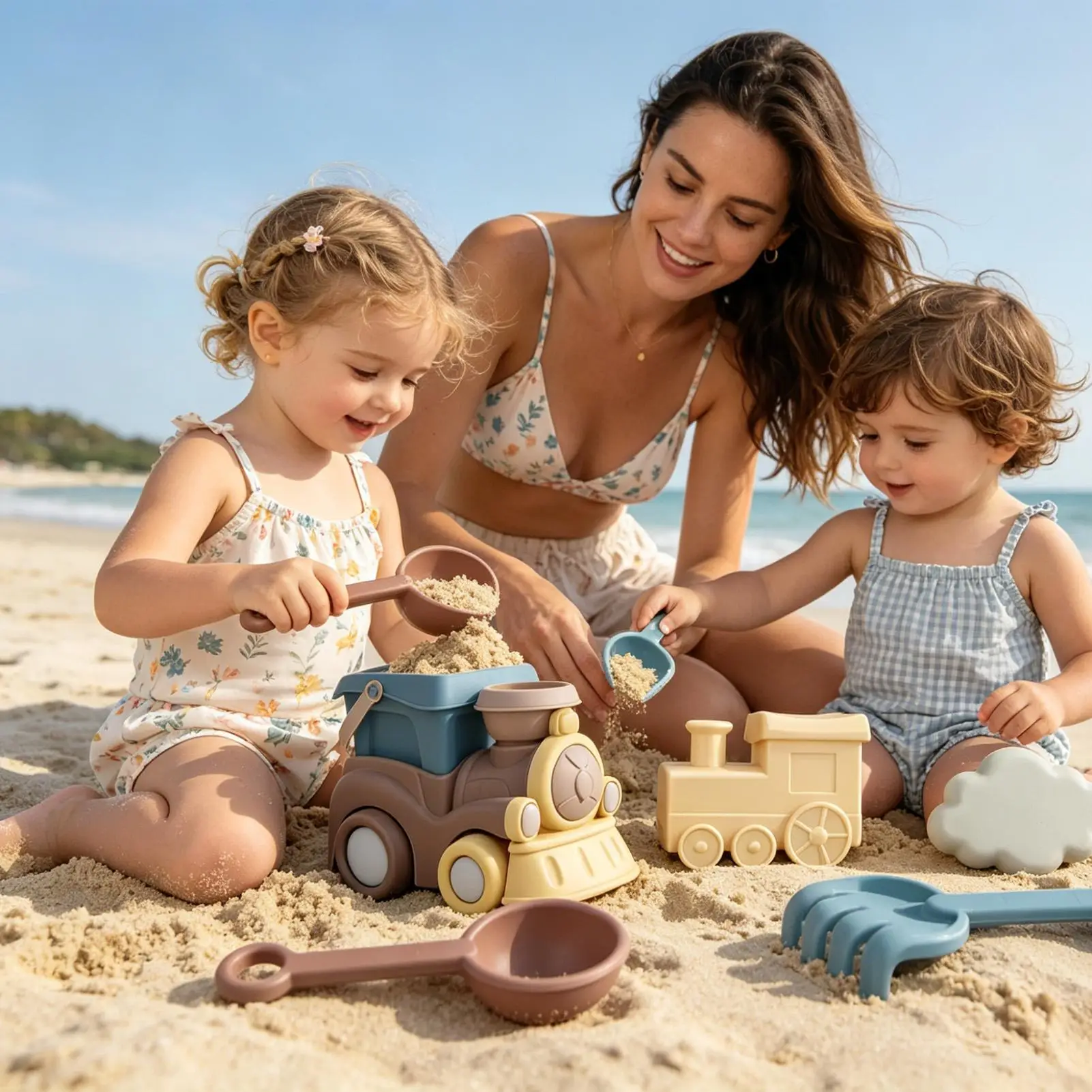Beach Toys Summer Sand Digging Scooping Game Beach Pool Play Set For Boys Girls Travel Vacation Resort Seaside Garden Backyard