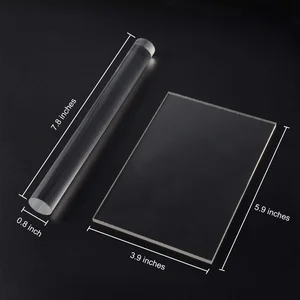 폴리머 점토 용 8 최고의 판매 아크릴 롤러 - №4