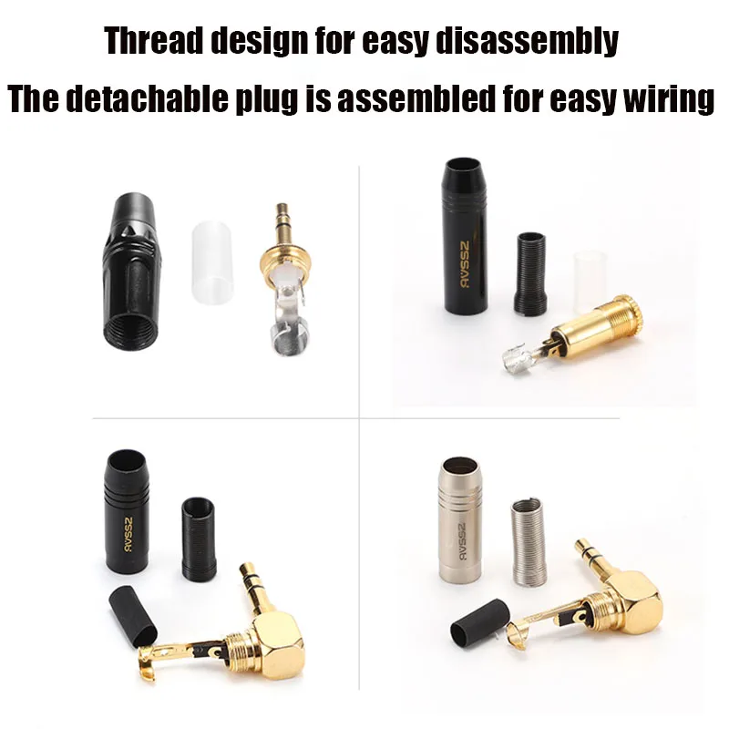 3.5mm Male Female Headphone Jack Adapter Plug, 6.5mm Stereo Audio Connector for Laptop Mobile Phone Amplifier Speaker DIY