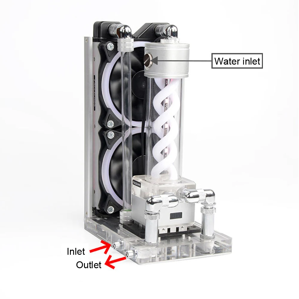 Imagem -05 - Zemod-laptop Water Cooling Kit Notebook Liquid Cooler Combo Soft Tube Grupo Rgb Tudo em um Temperatura do Lcd pc Heasink Bjtz-t5