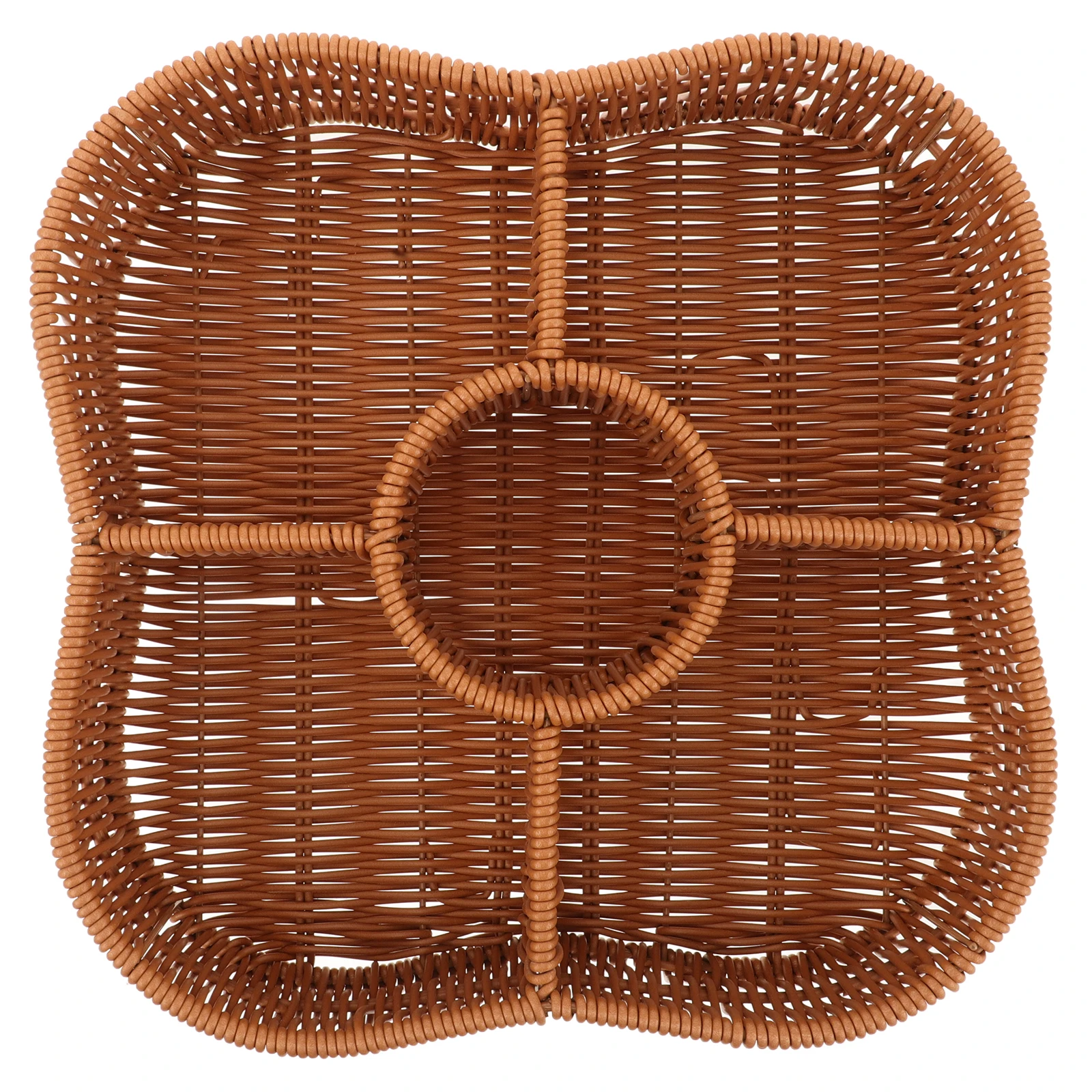 

Rattan Fruit Nut Storage Basket Woven Decorative Boxes Kitchen Living Room Tray Bins Household