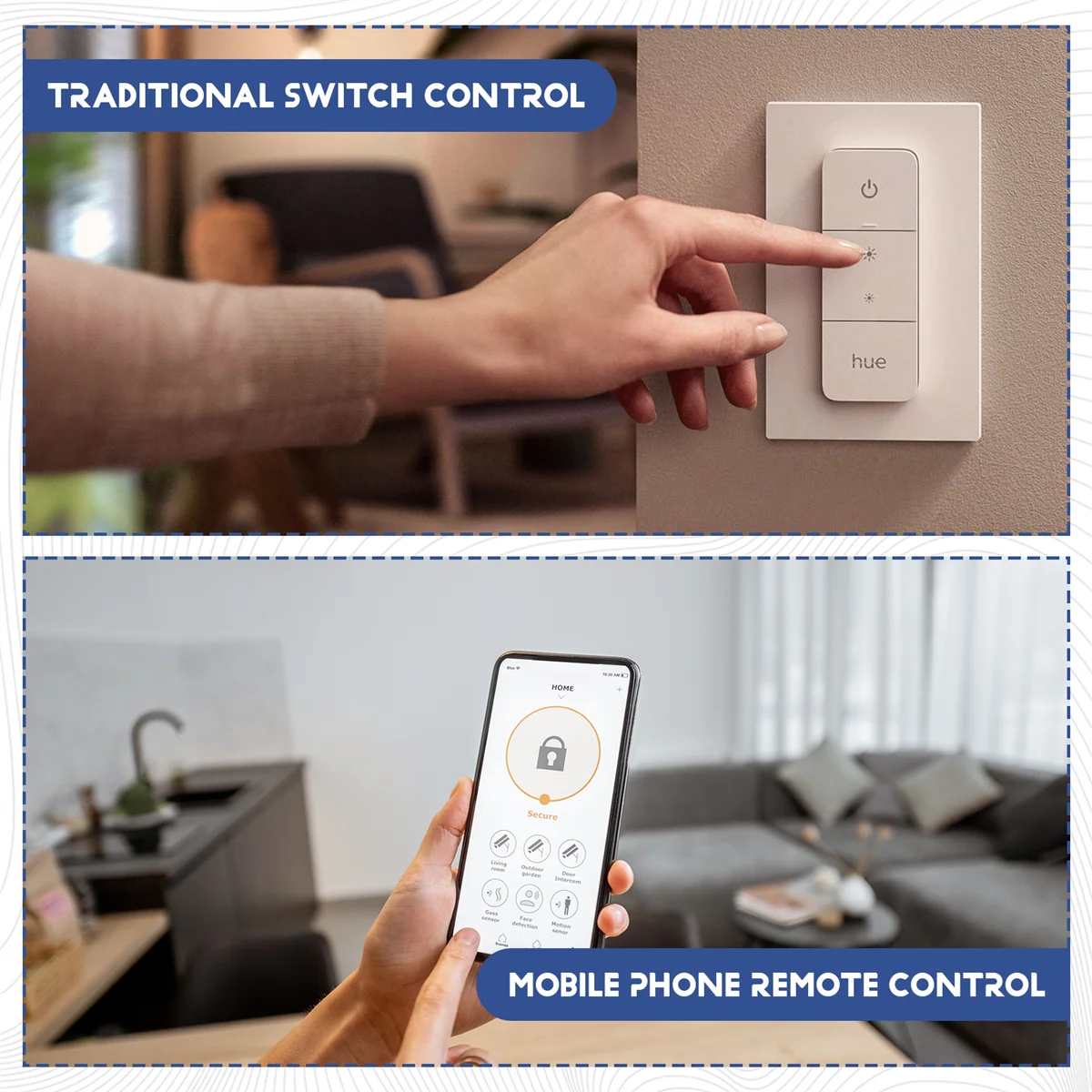 وحدة تبديل المخفتات الذكية AAAL Tuya WiFi تدعم التحكم في اتجاهين وأضواء LED ومفتاح عاكس للضوء مع المنزل