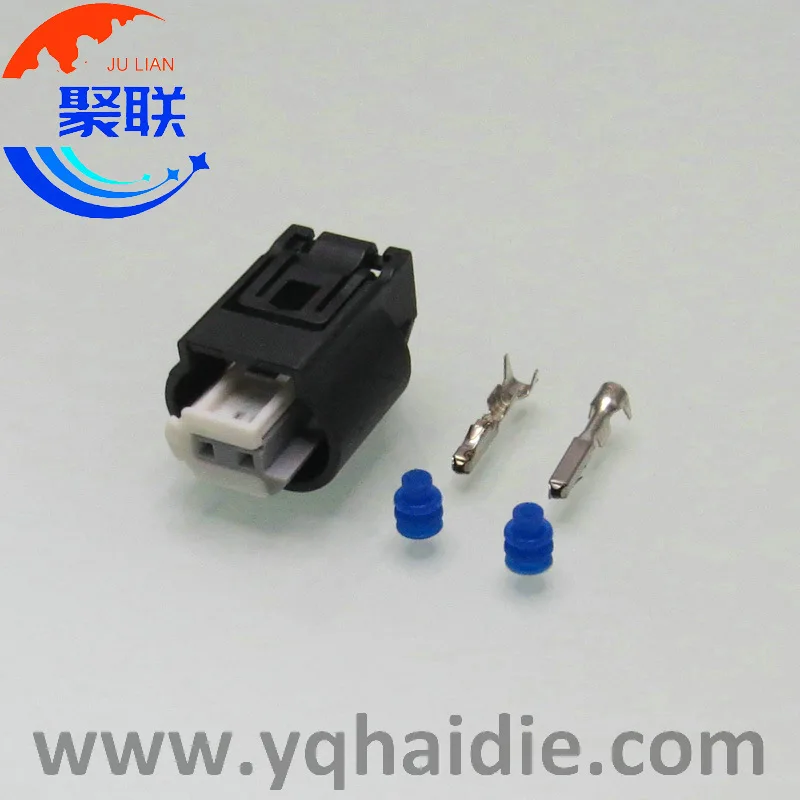 Auto 2pin plug female 1718555-1 wiring waterproof connector with terminals and seals
