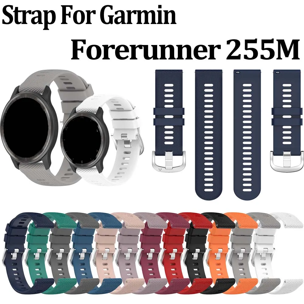 Sport-Silikonarmband 20mm für Garmin Venu 3 Sq 2 Band Forerunner 570 265 255M 245 165 Music Vivoactive 4 5 6 Armband