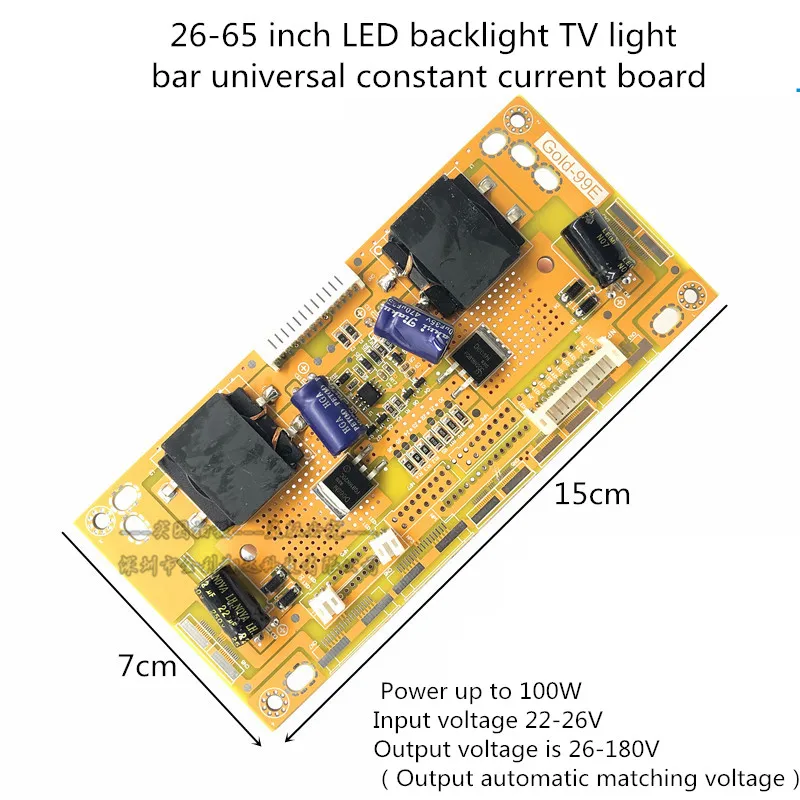 ユニバーサルLEDバックライトインバーター,出力1オーダー,32-65用,Gold-99E 80-480ma