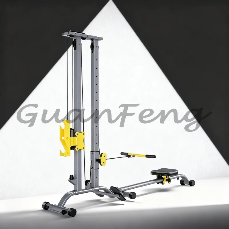 Home Use Rowing Machine with Pull-Back Function, Pull Down Fitness Machine for Fat Burning Workout Indoor Gym Equipment