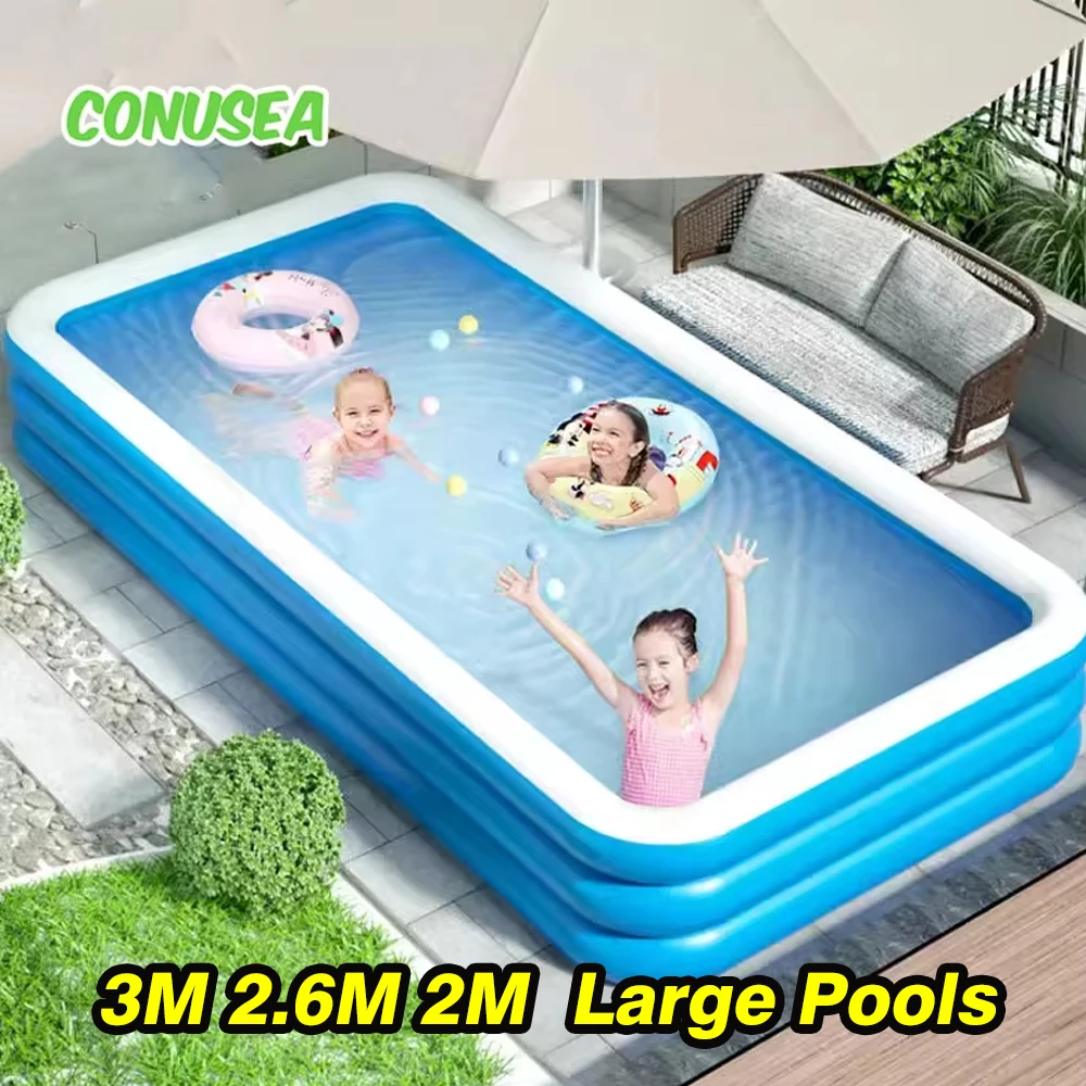 Piscina Inflável 3M 2M 2.6M Gr - Party Games Kid Friendly avaliação e preço