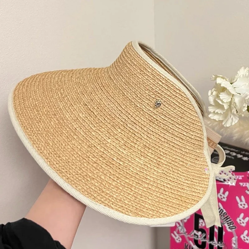 Lfy St Wide Brim Sun Hat Emp Top Beach UV Protection Women's Summer Hat Casual Sle Foldable Hat Sunine 2025