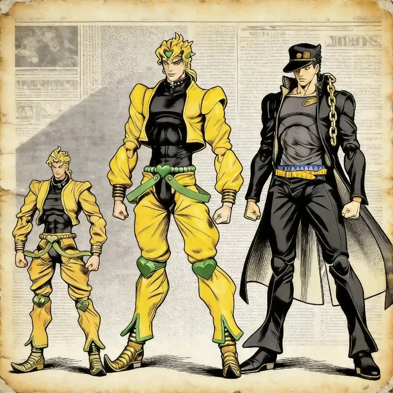 

Специальное предложение【В наличии】 Фигурка JOJO's Bizarre Adventure Super Action Statue Stardust Crusars: Джотаро Куджо и Дио, игрушка-подарок