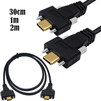 USB 3.1 Type-C USB-C Male to Male Dual Screw Locking Connector 10Gbps Data Cable 0.3m 1m 2m Panel Mount Type-C Cable