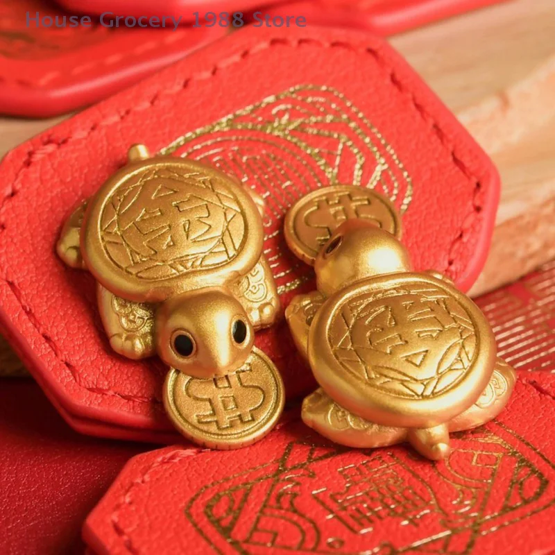 

Feng Shui Mini Golden Turtle Statue, Home Decor for Wealth and Prosperity, Miserly Turtle Luck Gift