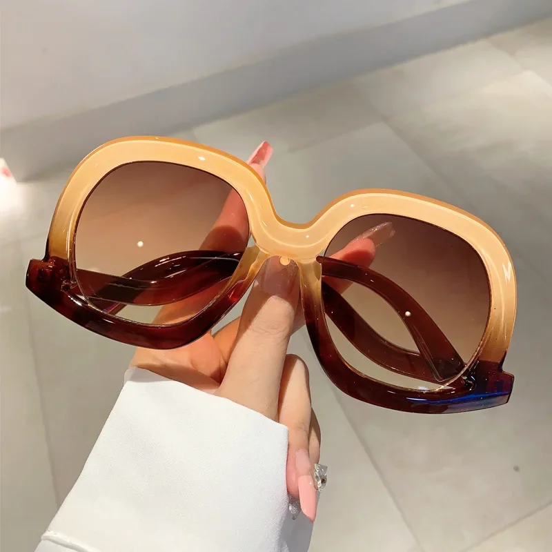 

Oversized Big Frame Sunglasses Women Fashion Vintage Trending Glasses Punk Luxury Designer Ladies Shades UV400