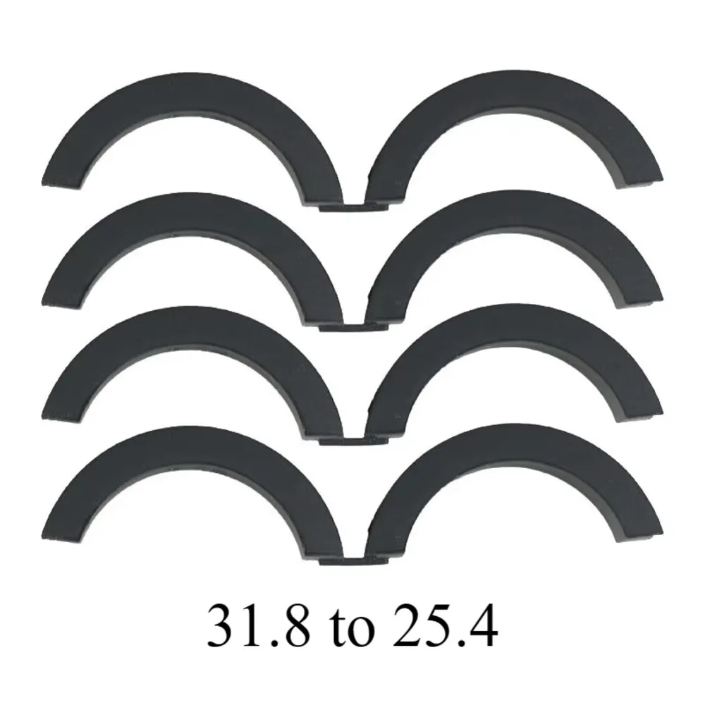 4Pcs 31.8 To 25.4 22.2mm Handlebar Shim Adapter Anti Slip Wear Resistant Bicycle Handlebar Shim Vibration Absorption Silicone