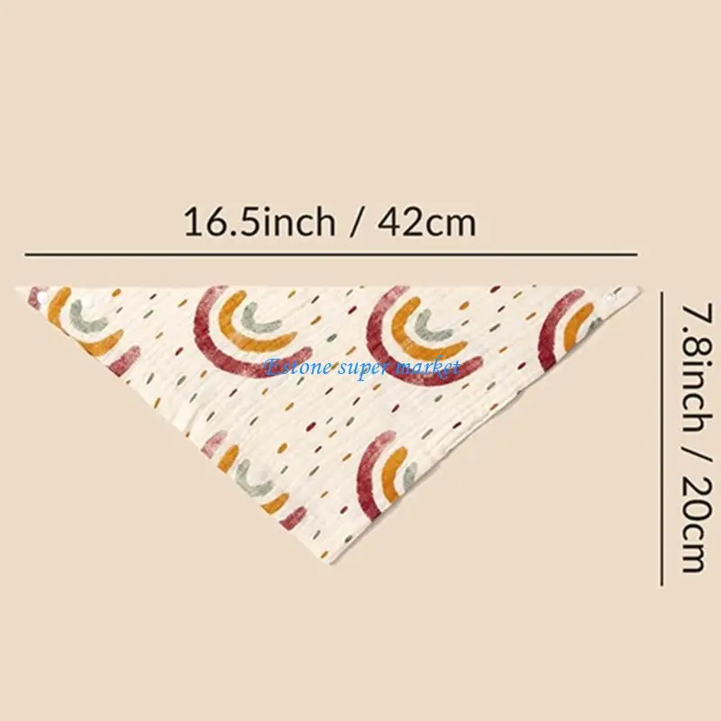 090B مرايل أطفال باندانا للأولاد والبنات مرايل أطفال للتسنين واللعاب 3 قطع #6