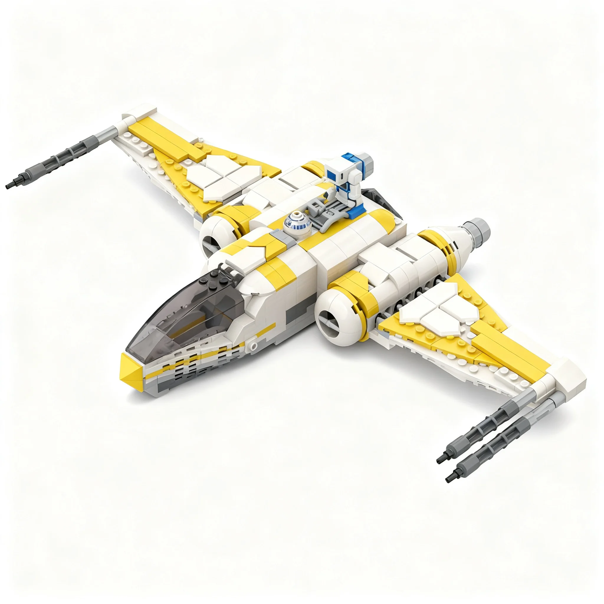 499pcs MOC Cron-class Interceptor Star Battle Model Building Blocks Christmas Gift Architecture Toys Brick Birthday Education