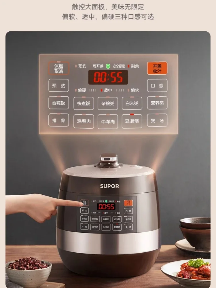 Electric Pressure Cooker Household  Double Bile Intelligent Reservation Large-capacity Rice Cooker Multi-function New Arrivals