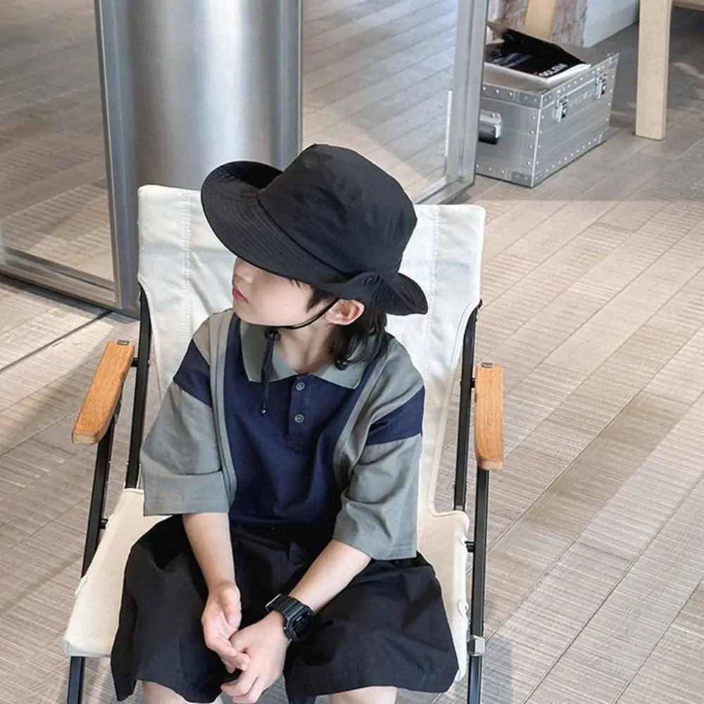 

Caps Quick-drying Camping Hat Windproof Breathable Baby Sun Hat Adjustable Rope Skin-Friendly Bonnet Hiking