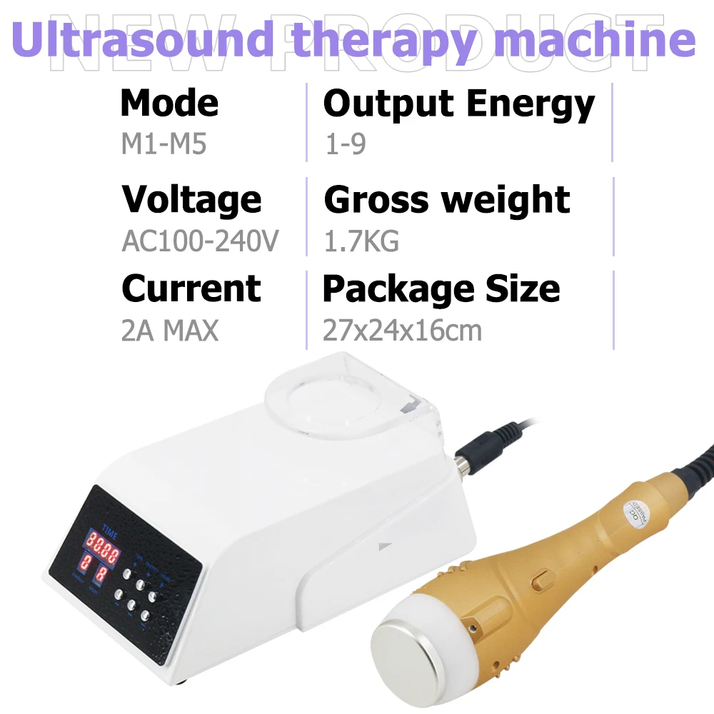 Newest Ultrasonic Therapy Machine Portable Beauty Massage Muscle Pain Relief Massager 1Mhz Physiotherapy Ultrasound Instrument