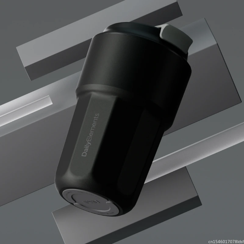 New Youpin Daily Element Portable Water Cup Coffee Mug 316 Stainless Steel Safety Seal 420ml Cold Storage Thermos Cup Mouth Snap