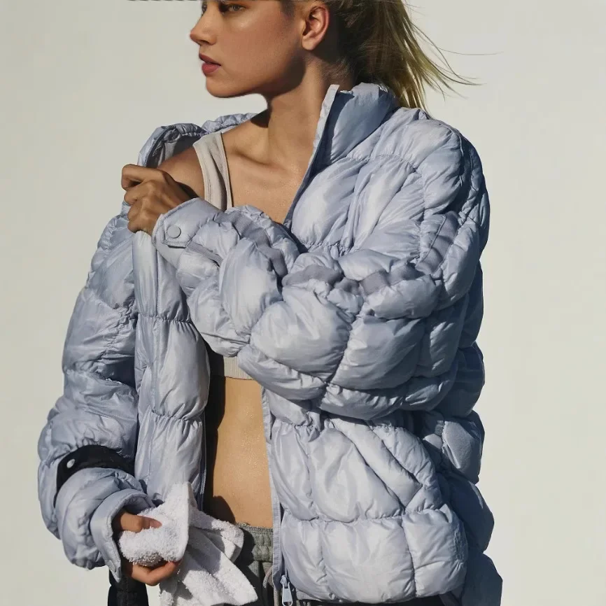 

2025 New Autumn and Winter Lightweight Down Cotton Clothing Women