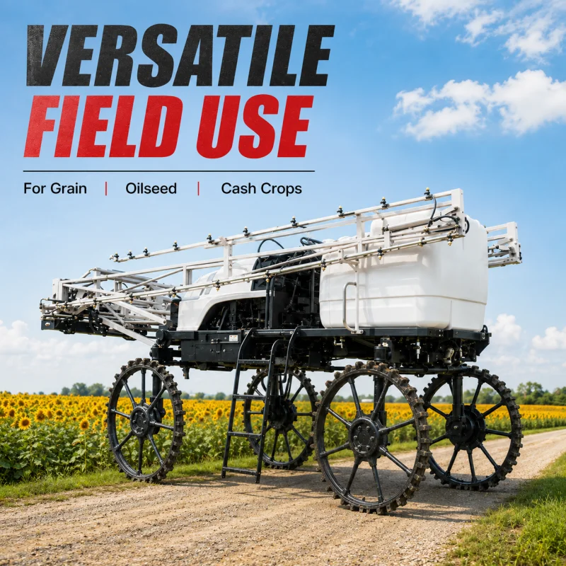 Pulvérisateur professionnel de pesticides agricoles avec châssis stable à quatre roues pour la lutte antiparasitaire des cultures en rangs – Vente directe pour les acheteurs mondiaux