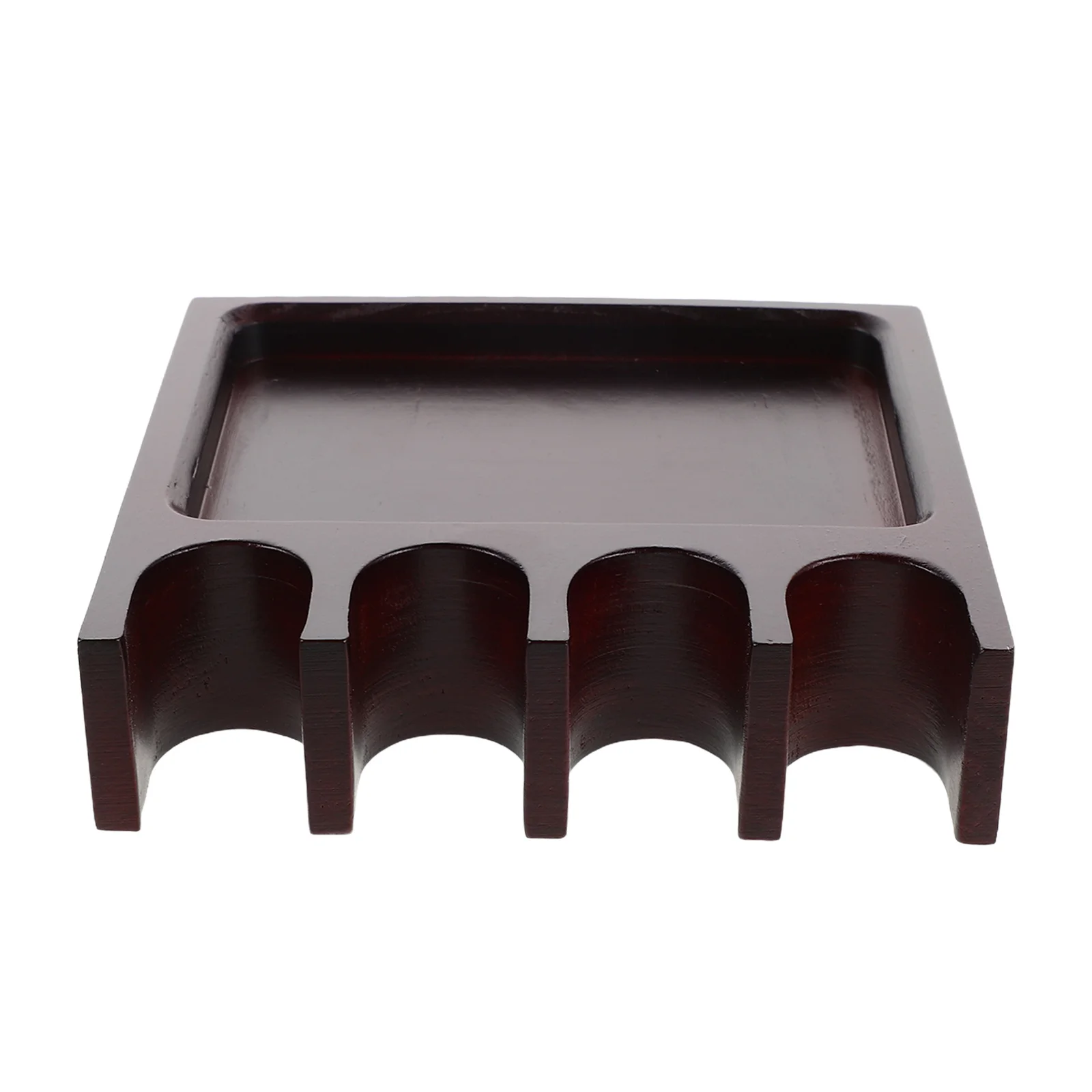 

Настольный держатель для кия с 4 слотами, нескользящий органайзер для бильярдных палок из цельного дерева для игровой комнаты, аксессуар для бильярдного стола, компактный дизайн