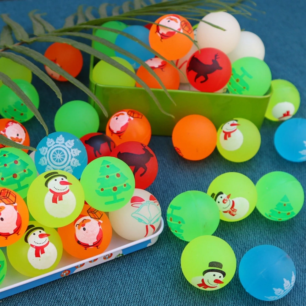 6/12/18/24 قطعة عيد الميلاد الصغيرة موضوع نمط تمتد الكرة لعبة لعيد الميلاد السنة الجديدة كرنفال لوازم الحفلات هدية حشو جائزة #1