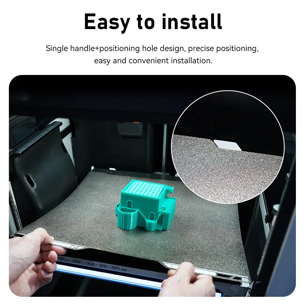 Untuk Bambu Lab H2D Build Plate Tekstur PEI Double Sided Bed 350X320Mm Kualitas Tinggi Tempat Tidur Berpemanas Suku Cadang Aksesori Printer 3D