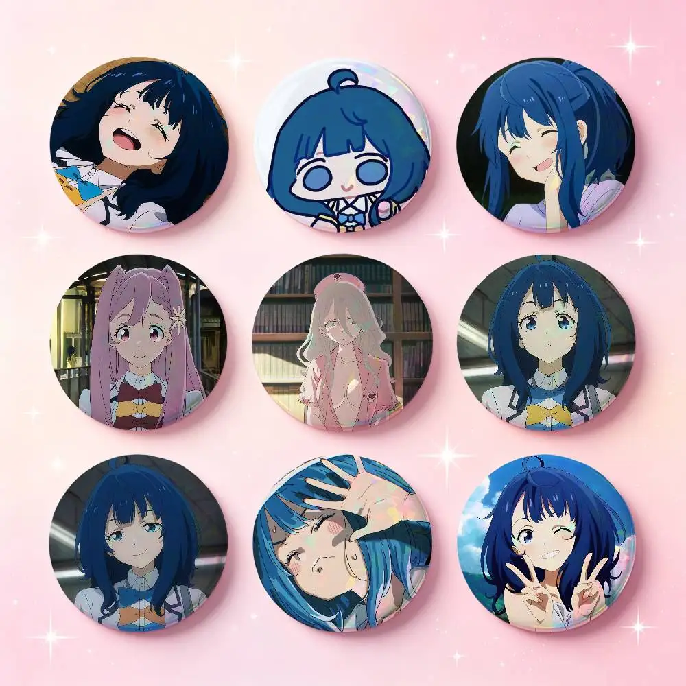 Makeine Too Many Losing Heroines Anime Badges 25 32 44 58 75 Mm Round Cosplay Pin Bag Decor Fans Friends Gifts Brooch Souvenir