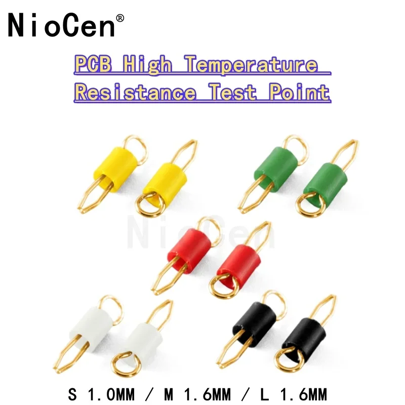

（10pcs）1.6mm silver plated 1.0mm high-temperature resistant PCB circuit board terminal multi-color flame retardant test point