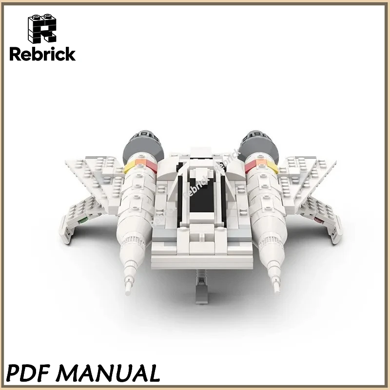 

Retro Space Fighter Inspired Alternate Build MOC Classic Sci-Fi Spaceship Model for Adult Collectors Desktop Display