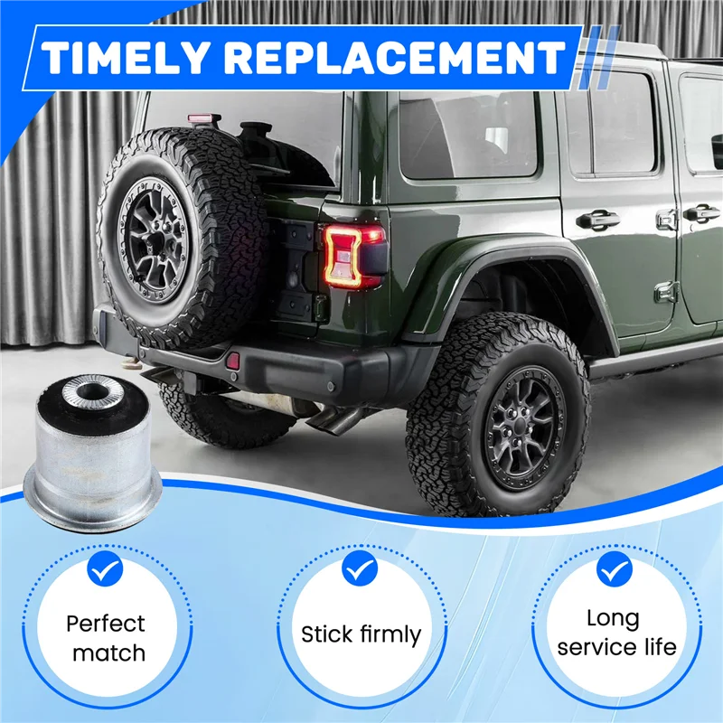 

A82M-Car Rear Upper Trailing Rod Bushing 52060138AA 68332999AB For Jeep Wrangler 2010-2019