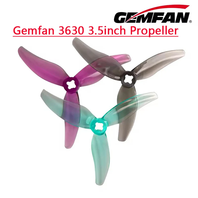 Gemfan Hurricane 3630 3.6X3X3 3-Blade PC Propeller for FPV Freestyle 3.5inch Drone 2004