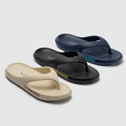 Summer Men's Flip-Flops EVA Non-Slip Casual Outer Wear Flip-Flops Thick-Soled Beach Shoes Soft Comfortable Men Slippers 2024 New