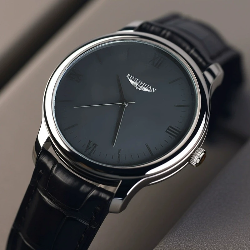 New Fashion Luxury Man Elegant Leather Watch Men Higt Quality Business Quartz Watches Students Wristwatches Gifts Male Clcok Hot
