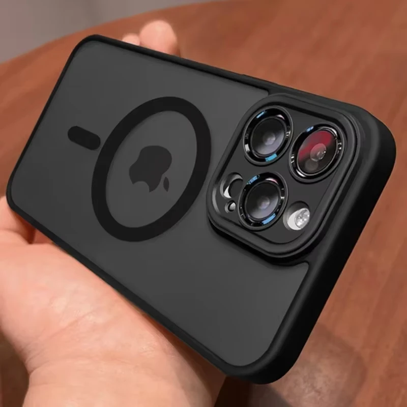 

For Magsafe Wireless Magnetic Case For iPhone 16 Pro Max 14 15 Plus 13 12 11 Pro Matte Shockproof Bumper Slim Hard PC Back Cover