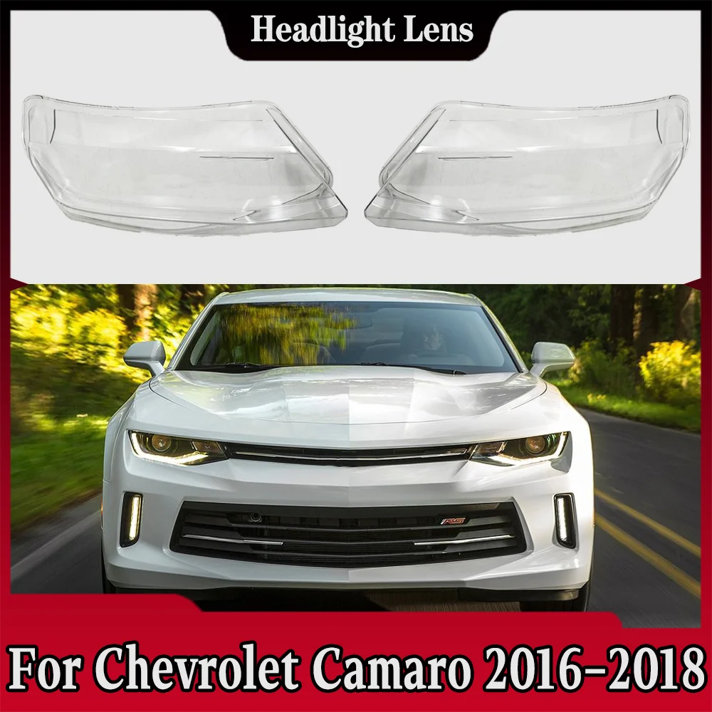 

Headlight Cover For Chevrolet Camaro 2016 2017 2018 Car Front Headlight Cover Lampshade Lampcover Caps Headlamp Shell