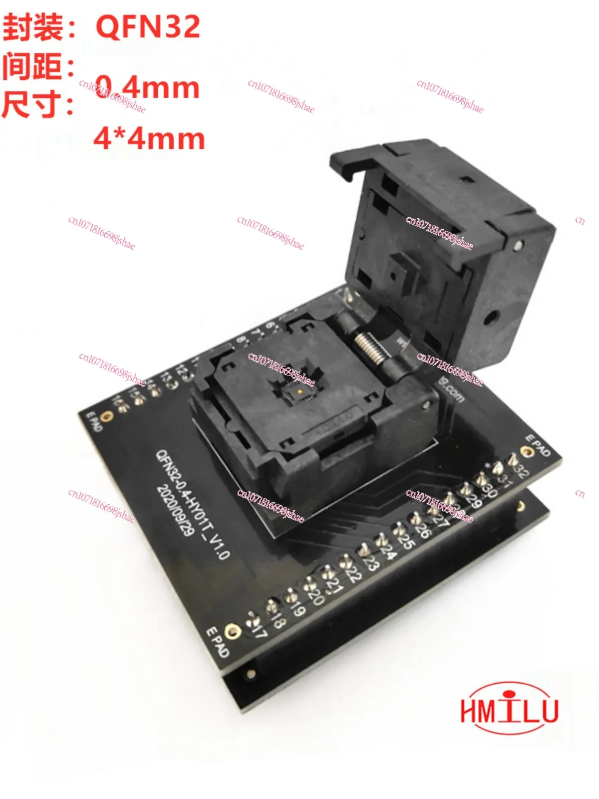 QFN32-0.4 Test Seat To DIP32 Programming Seat QFN32 Aging Seat 4 * 4mm