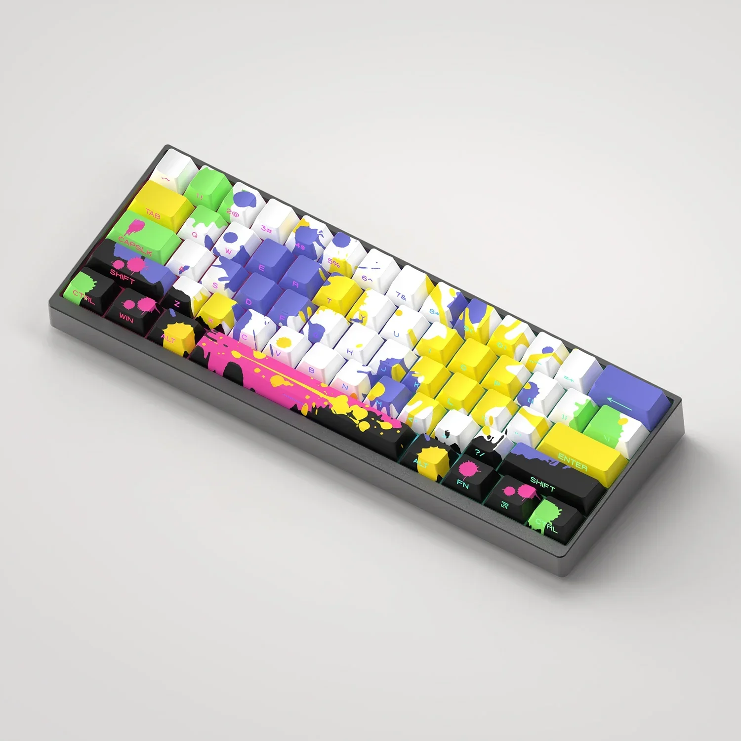 Graffiti keycaps Original height Side engraving Light transmission Side transmission Adaptation atk68 Meijia Lion MAD60 MAD68