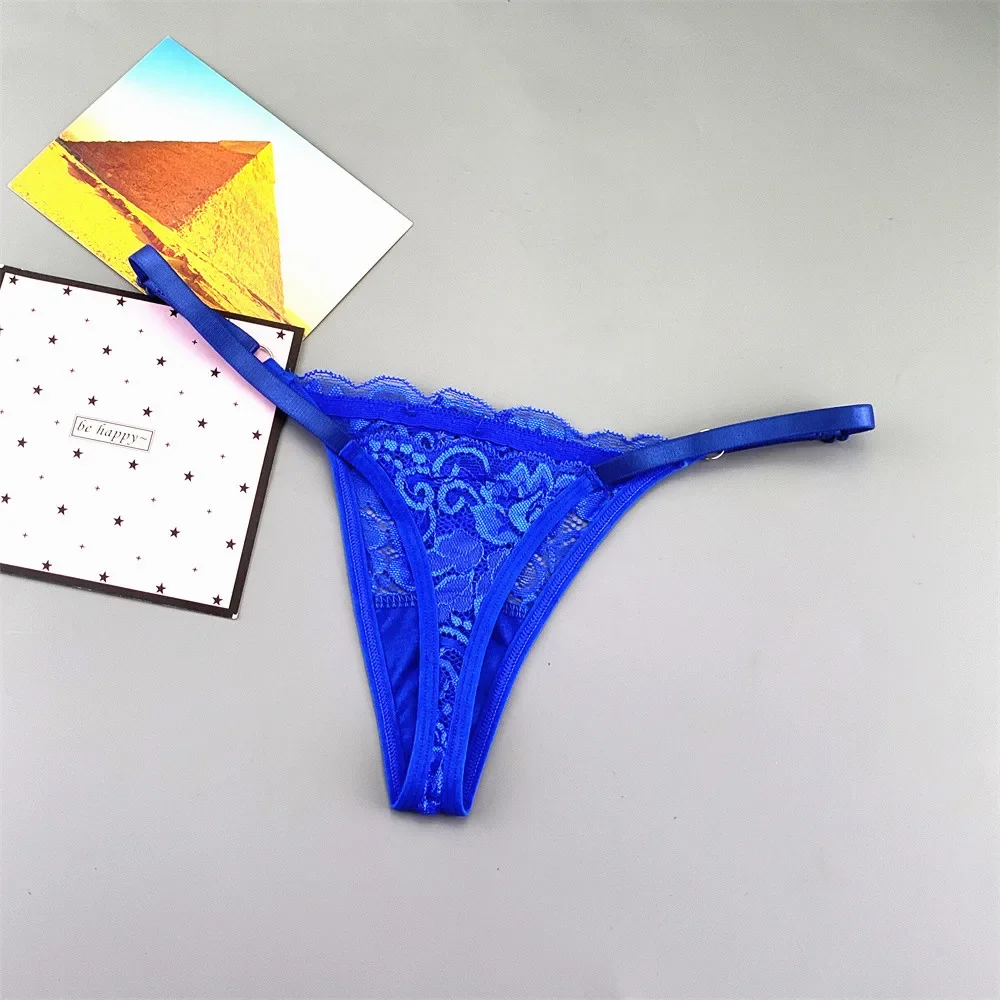 6 قطعة ملابس داخلية مثيرة من حجر الراين للنساء قابلة للتعديل من الدانتيل على شكل حرف g منخفضة الخصر للسيدات ملابس داخلية نسائية مثيرة وشفافة #5