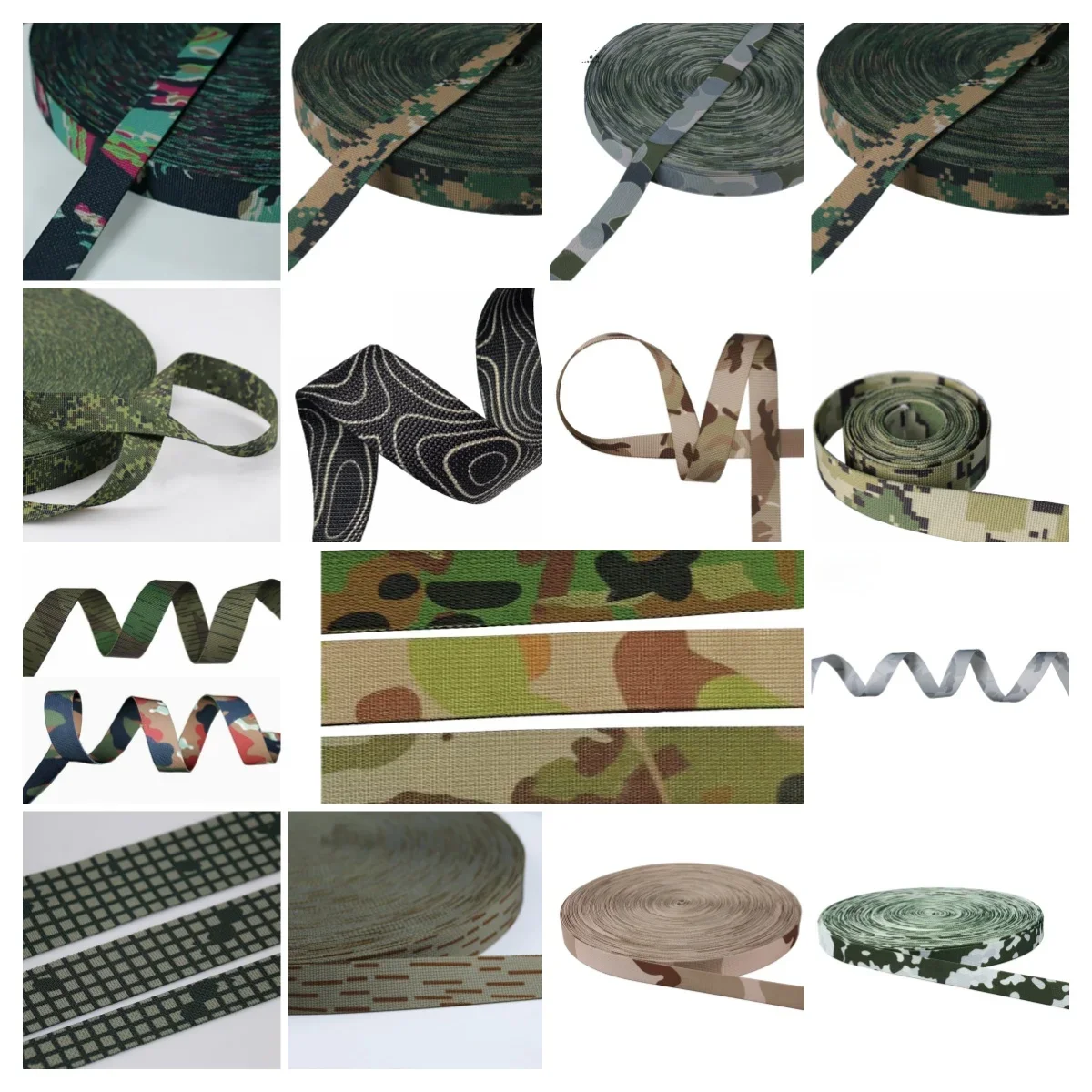 5 mètres 10 mètres M90 KLMK DNC AOR2 EMR M70 sangle de Camouflage mexicain Flecktarn marais Miami tigre rayure sac sangles Molle bricolage