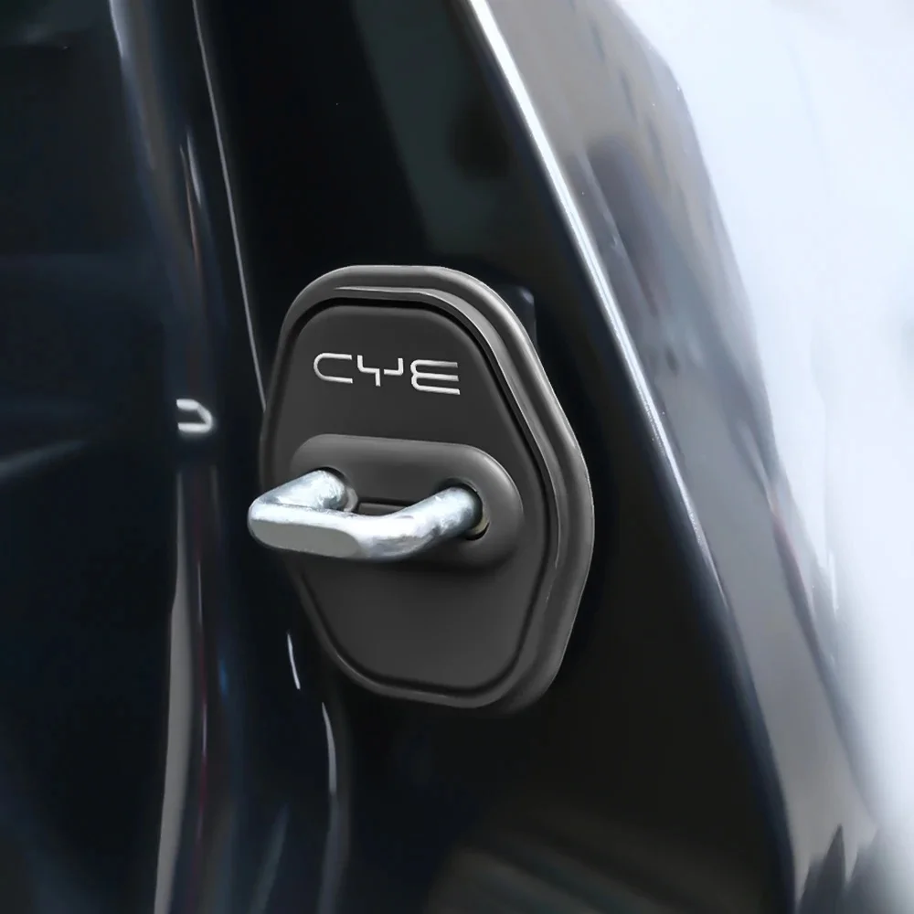 4Pcs Silicone Door Lock Buckle Protector For BYD Atto 3 Seal Dolphin Han Tang Song Yuan Reduce Noise Auto Exterior Replacement P
