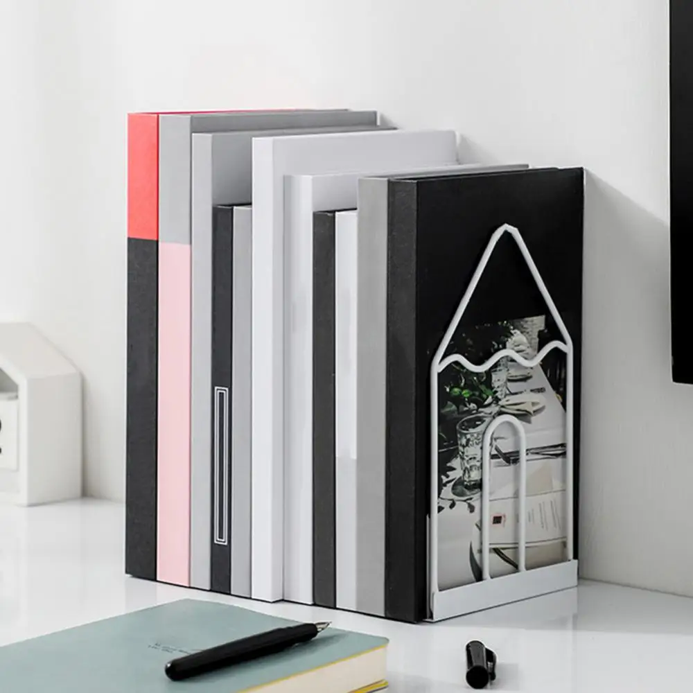 الحديد سطح المكتب الجدول الدفتين كتاب ملف تخزين حامل مكتب المدرسة حامل الرف