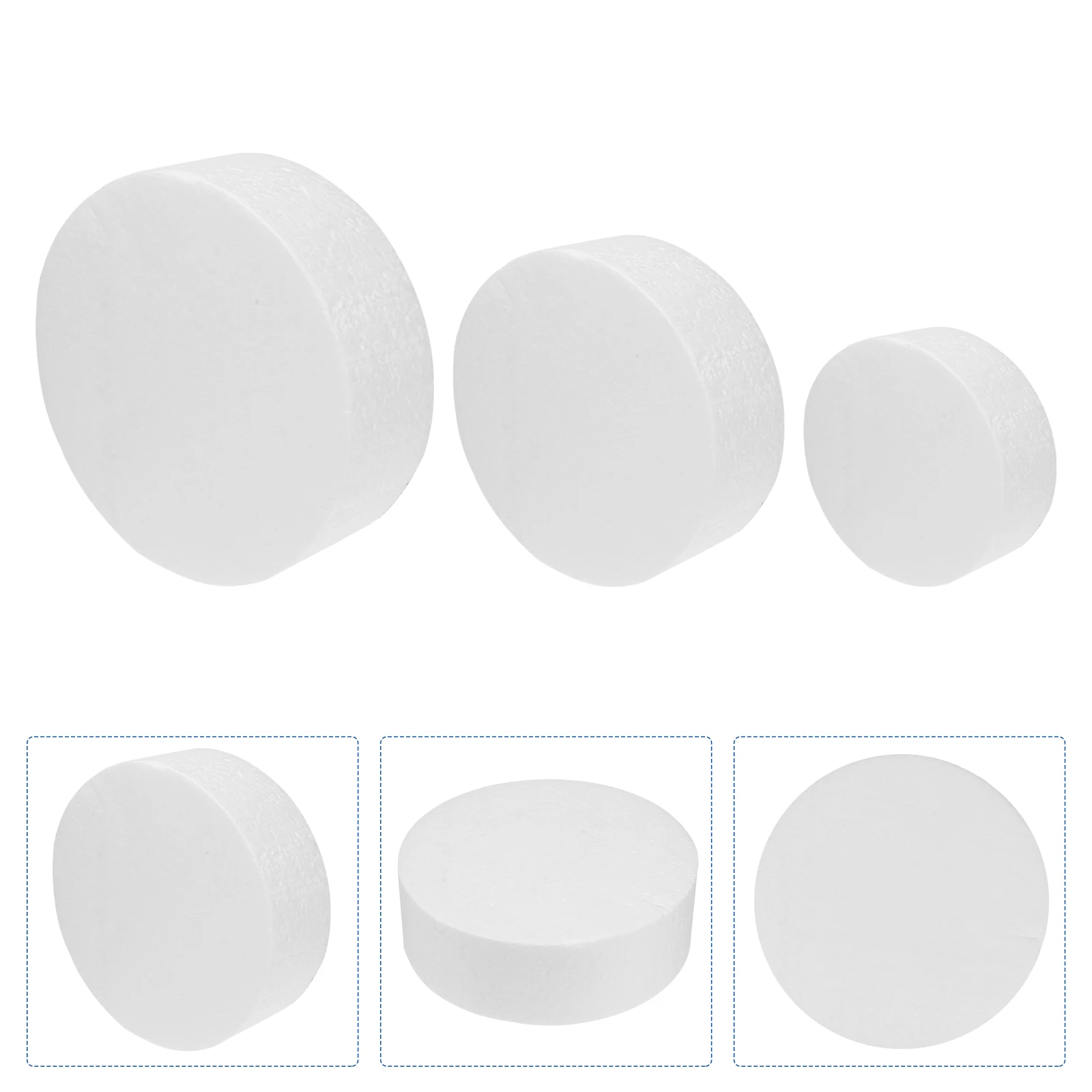 Cake Foam Dummies Round Fake Molds Set Polystyrene Wedding Practice Rounds Decorating Model Baking Mold Circle